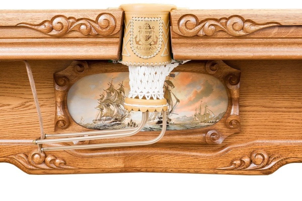 Бильярдный стол для русской пирамиды "Адмирал" (10 футов, дуб, сланец 38мм)