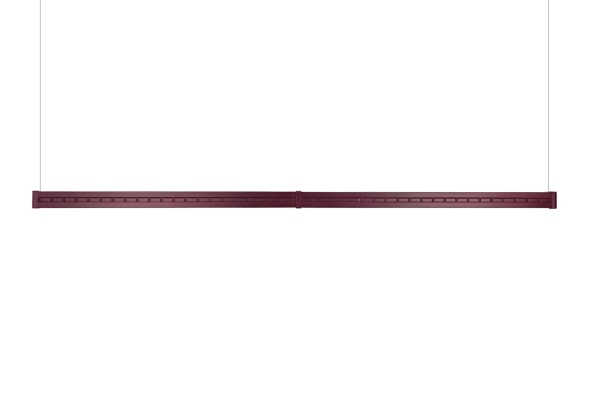 Лампа плоская светодиодная "Turnus" (махагон, серебристый отражатель, 305х66х10см)