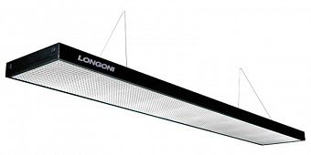 Лампа плоская люминесцентная «Longoni Compact» (черная, серебристый отражатель, 205х31х6см)